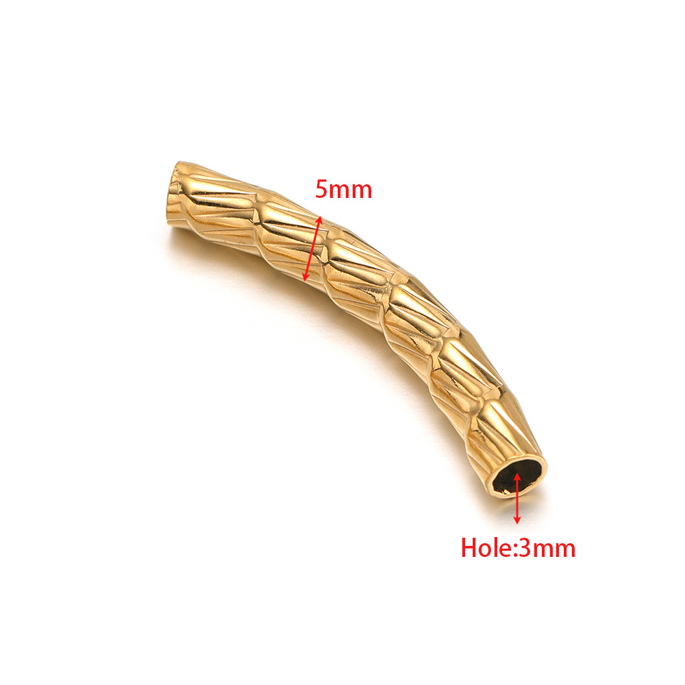 5mm gold elbow 32mm long inner 3mm hole vertical s