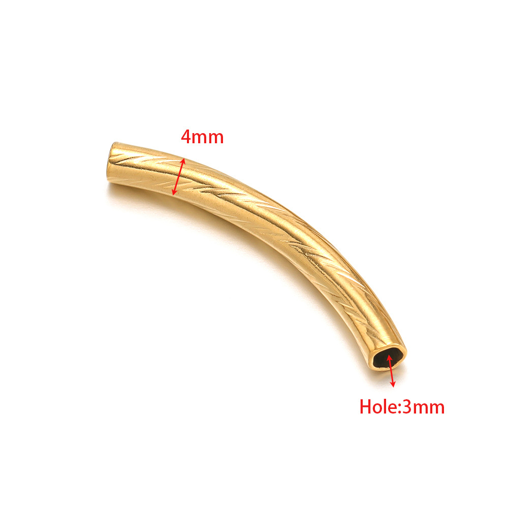 4mm gold elbow 32mm long inner 3mm hole vertical s