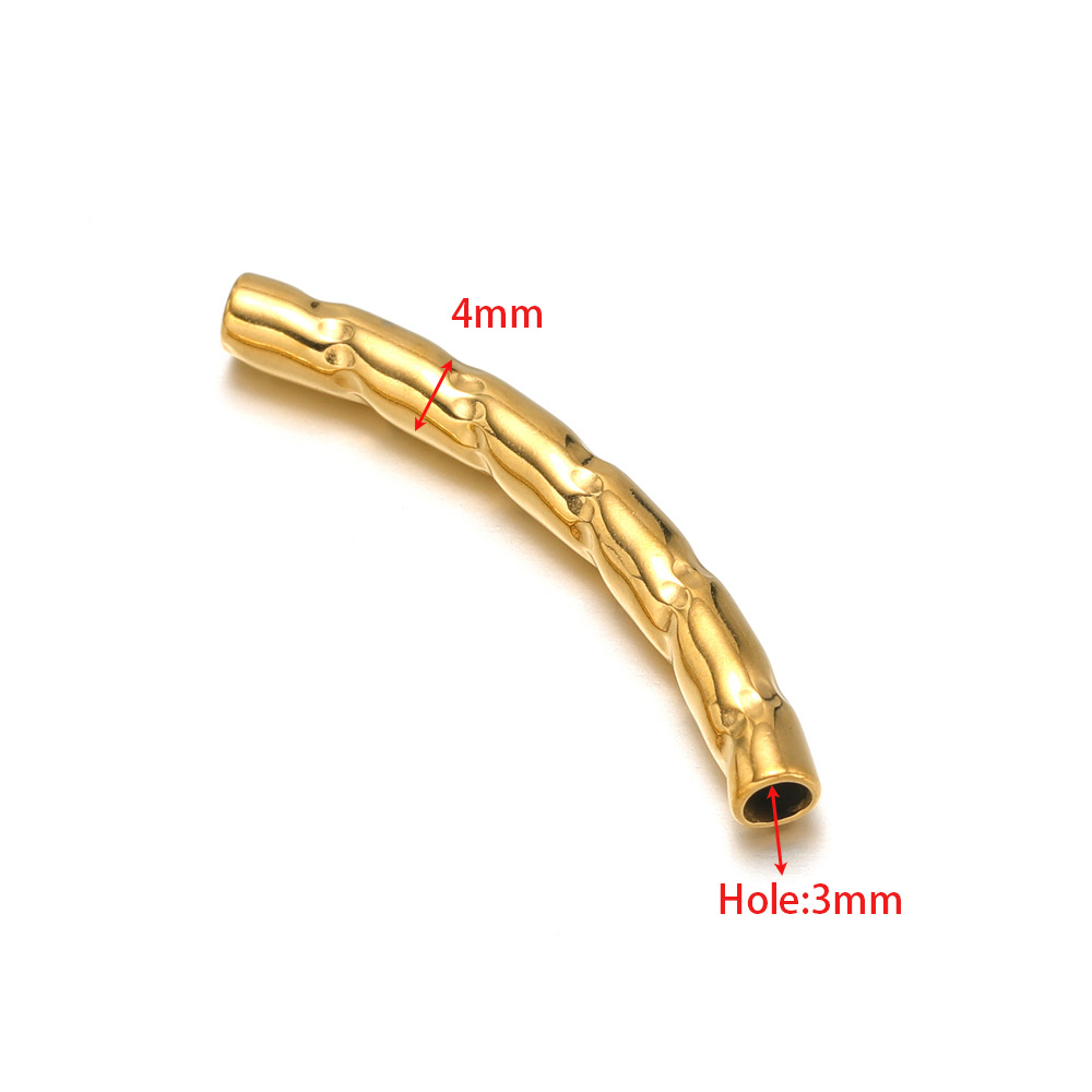 4mm gold elbow 32mm long inner 3mm hole point embo