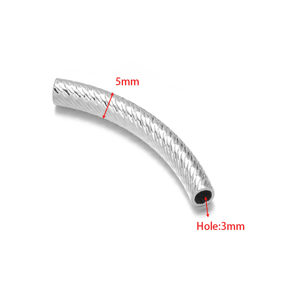 5mm steel color elbow 32mm long inner 3mm hole spi