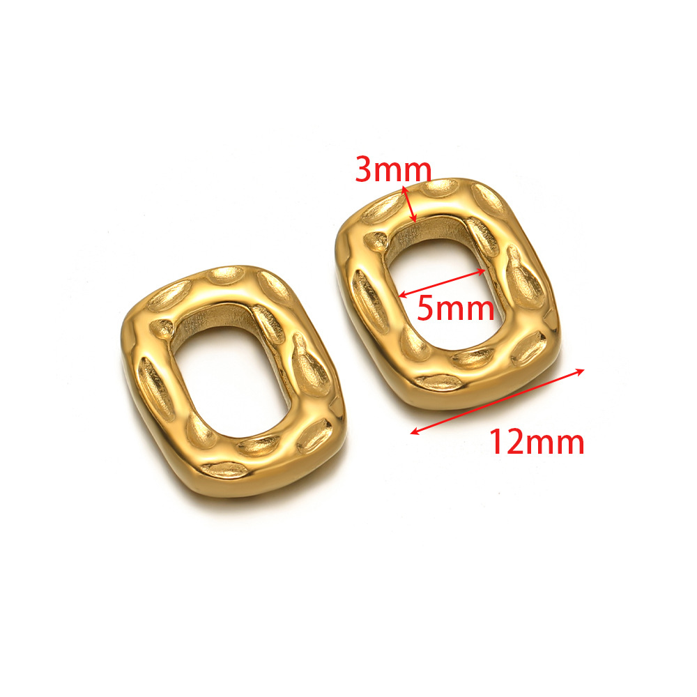 4:12mm hydraulic oval frame 3mm wire diameter 5mm gold