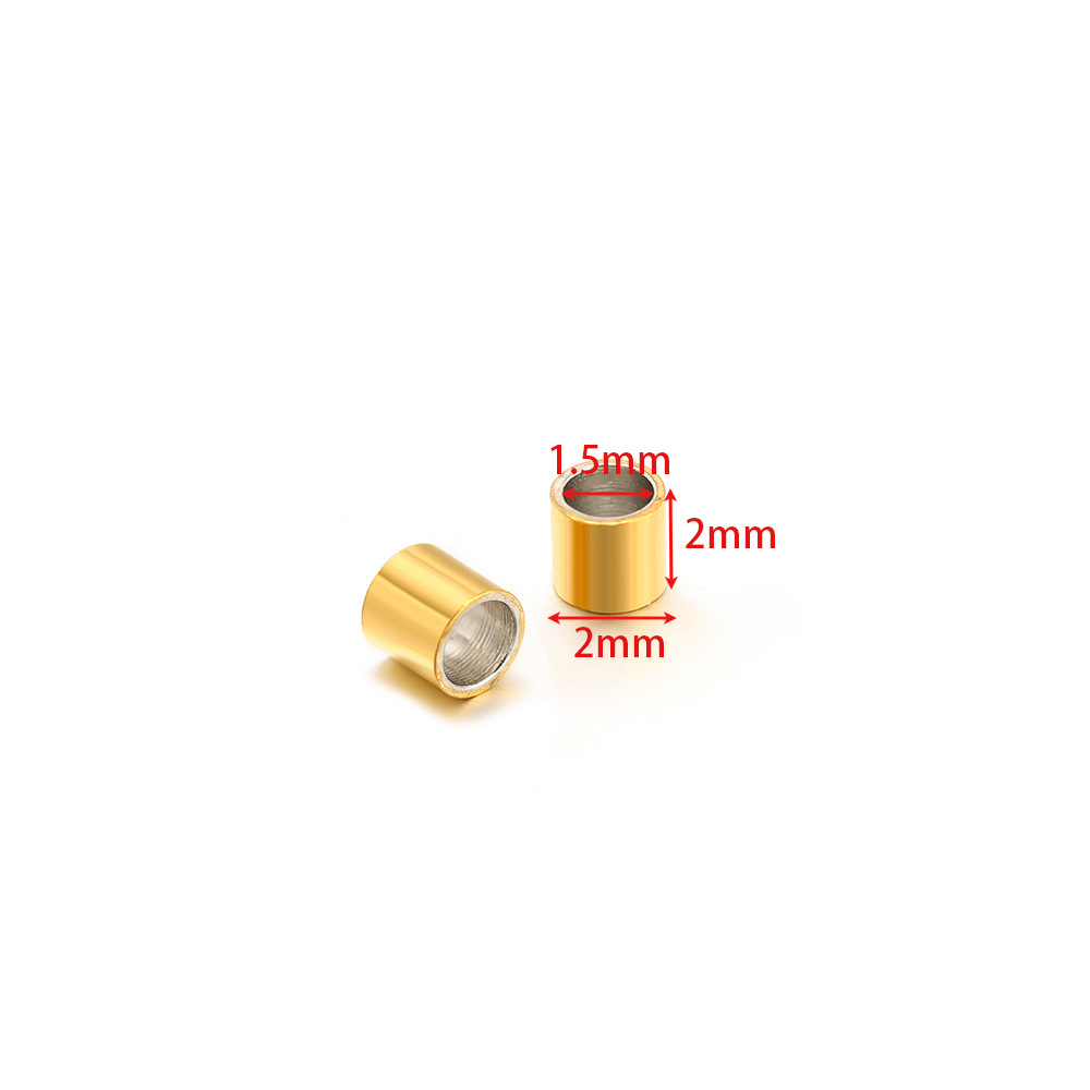 2*2*1.5mm positioning tube gold