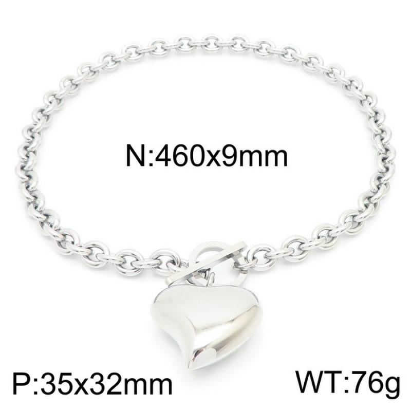 5:Steel Necklace KN230528-K