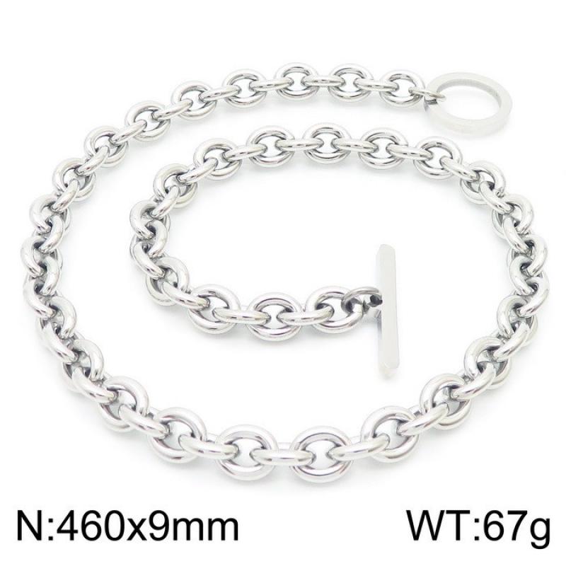 8:Steel OT necklace KN230526-K