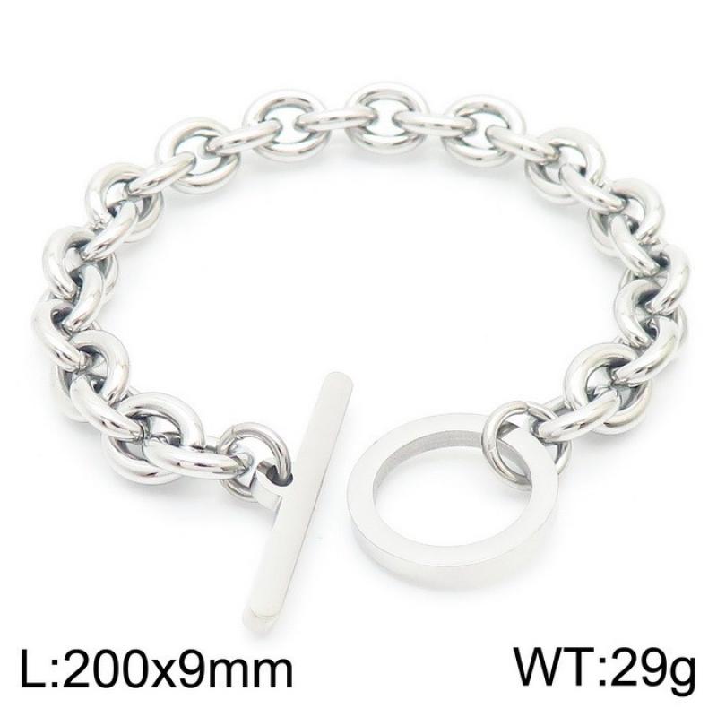 10:Steel color OT bracelet KB163132-K