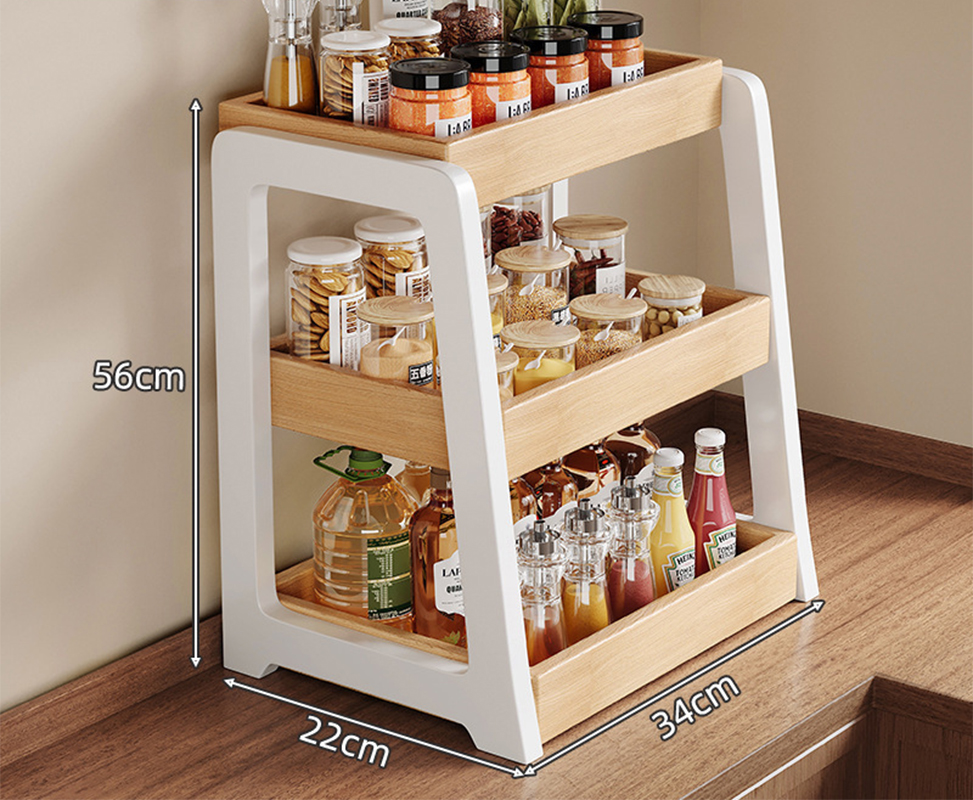 [log varnish] three layer 34X22X56cm applicable seasoning bottle