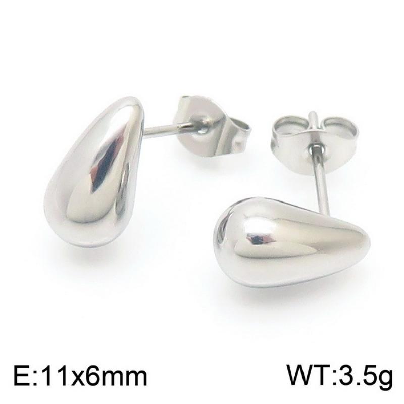 11:Steel Earrings KE110857-KFC