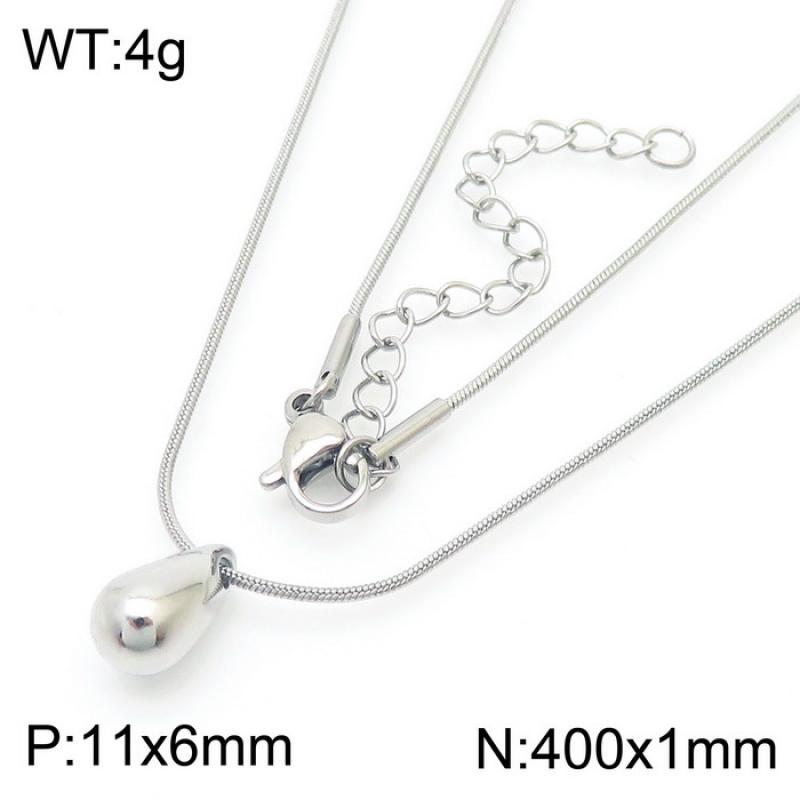 14:Steel Necklace KN281706-KFC