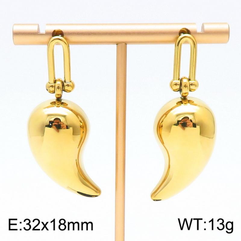 20:Gold Earrings KE111292-KFC