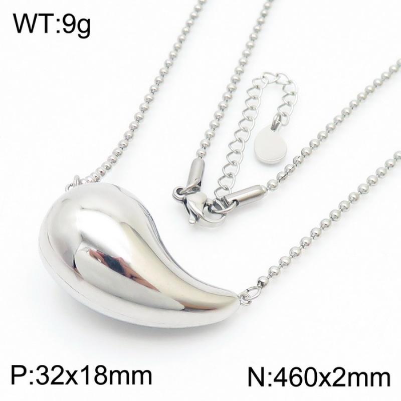 23:Steel Necklace KN251136-KFC