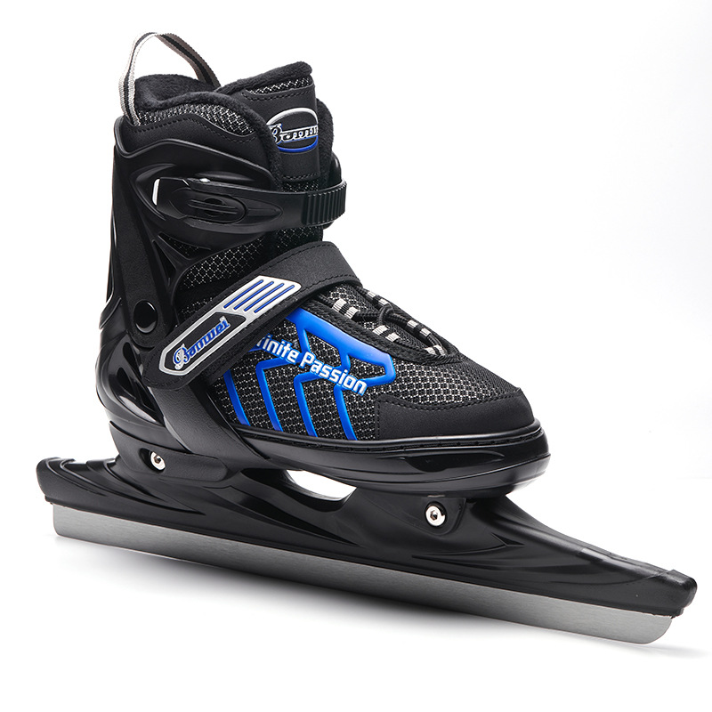 Black and blue speed skate blade