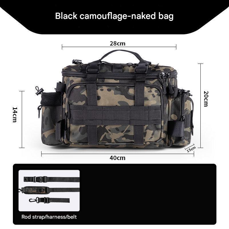 Black camouflage [bare bag]]