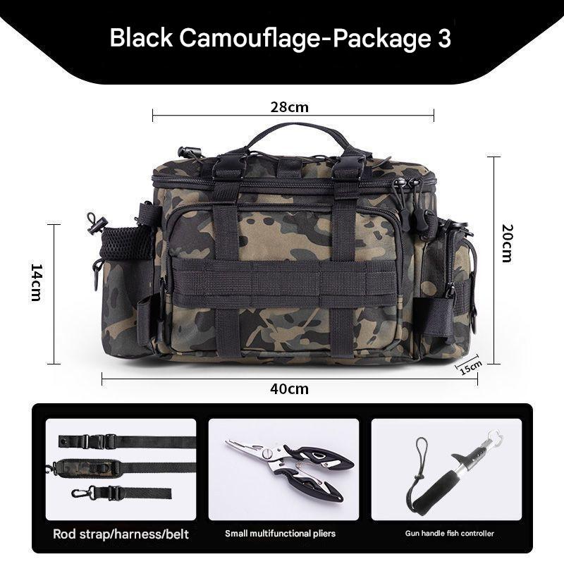 [Package 3] black camouflage   Small size pliers   ordinary fish control device