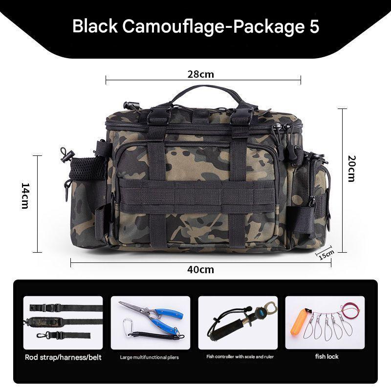 [Package 5] black camouflage   large pliers   Fish control device with scale   Fish lock