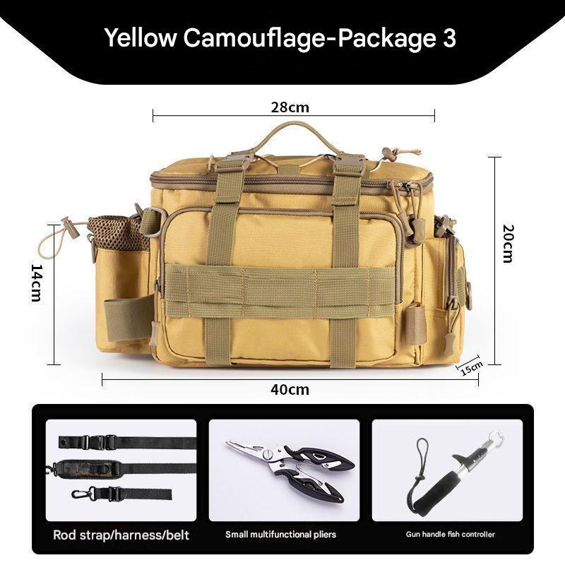 [Package 3] yellow camouflage   Small size pliers   ordinary fish control device