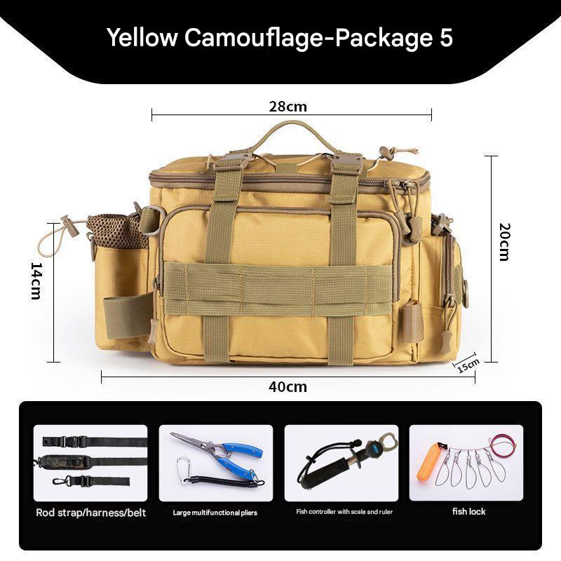 [Package 5] yellow camouflage   large pliers   Fish control device with scale   Fish lock