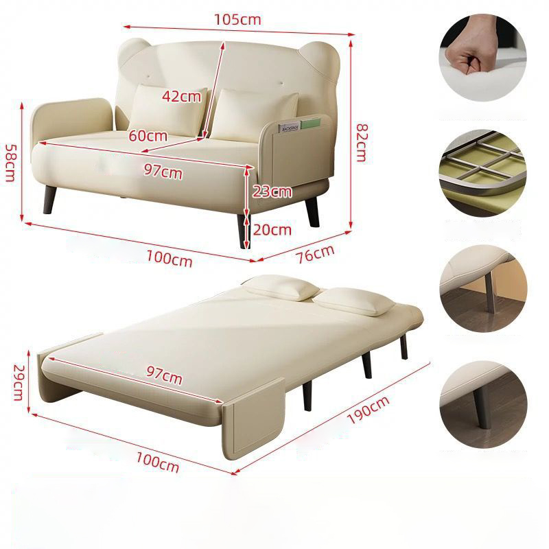 Sponge version [width 100] cat scratching cloth off-white