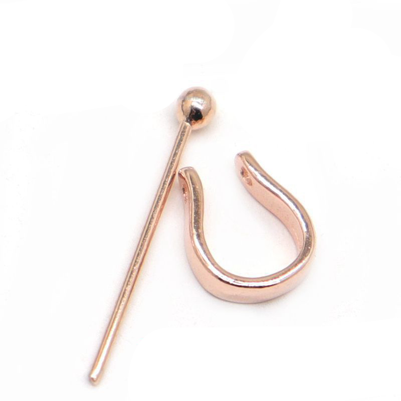 rose gold color plated 5.7x7mm