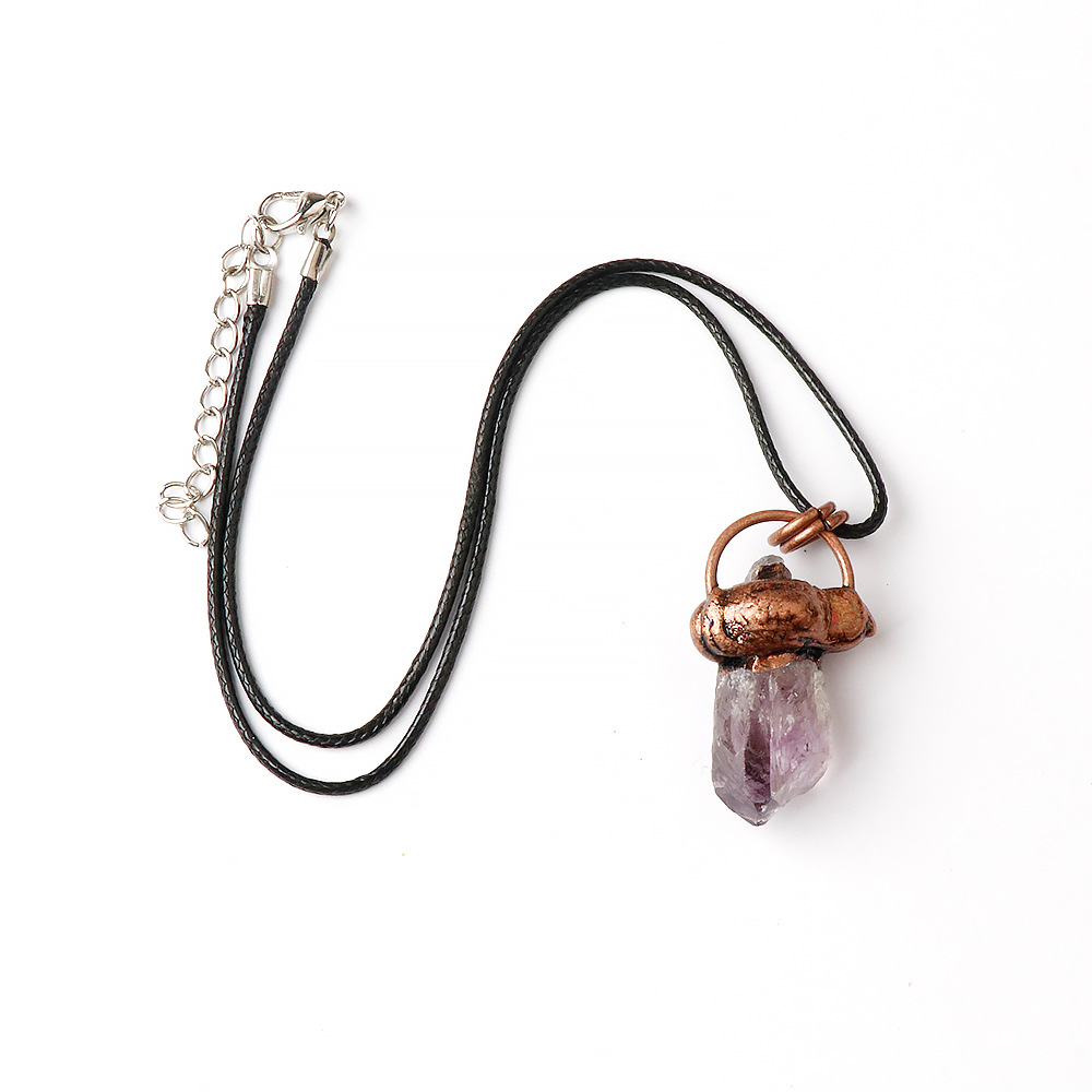 4:Amethyst (comes with leather rope)