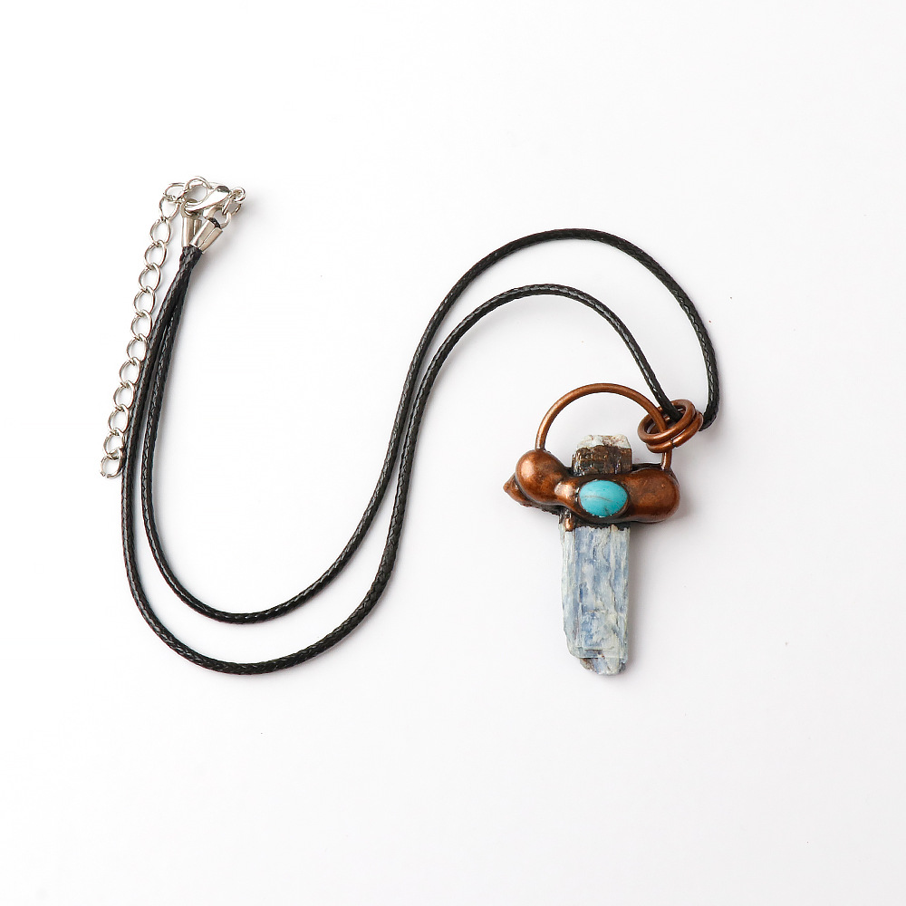 5:Blue crystal (comes with leather rope)