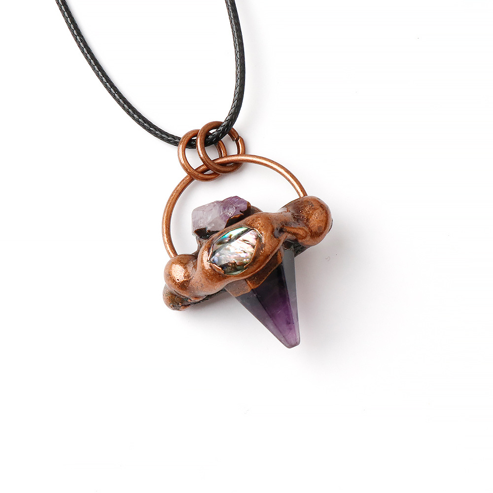 4:Amethyst (comes with leather rope)