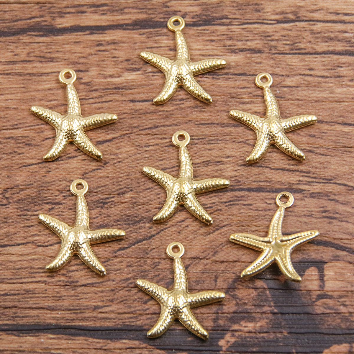 7:Golden starfish 15x17mm