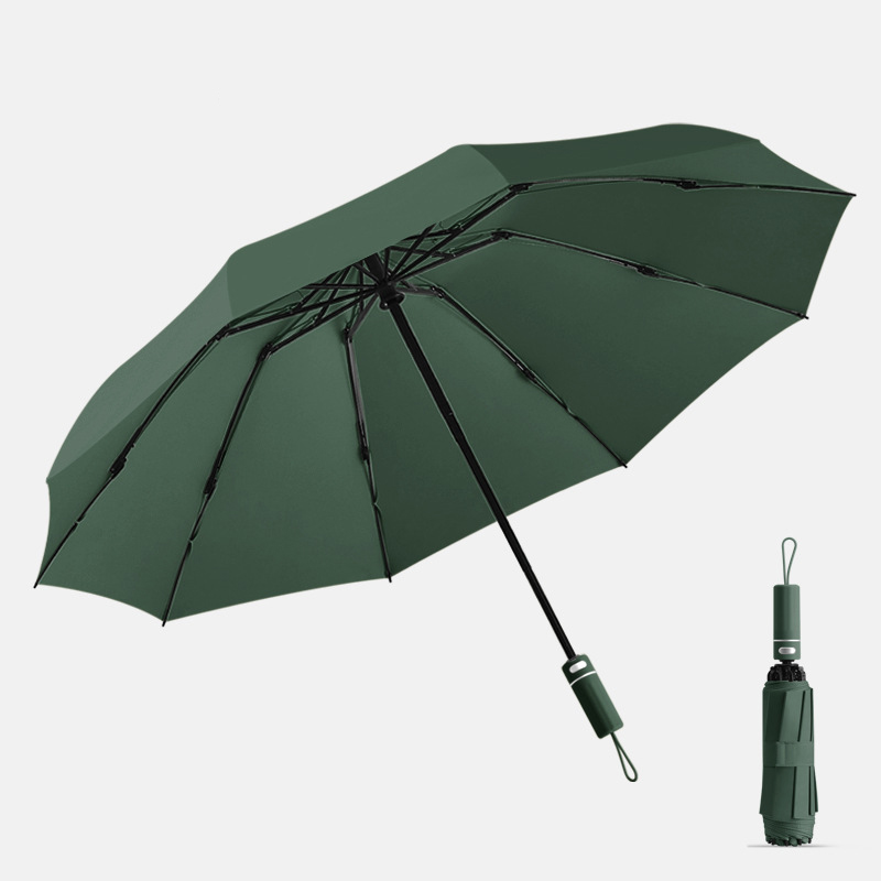 10-bone silver ring reverse dark green