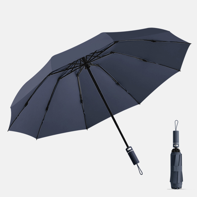 10-bone silver ring reverse navy blue