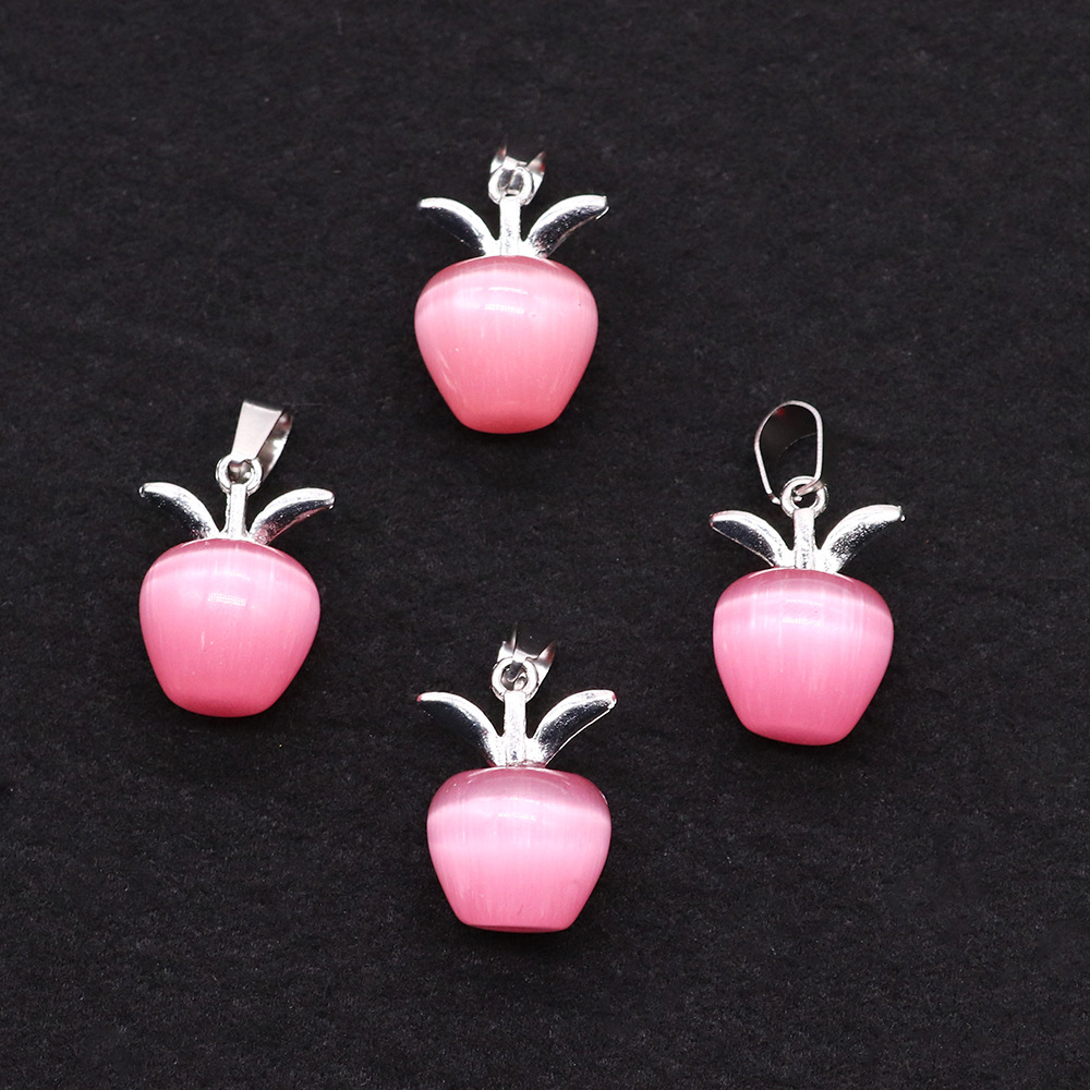 Pink cat's eye stone