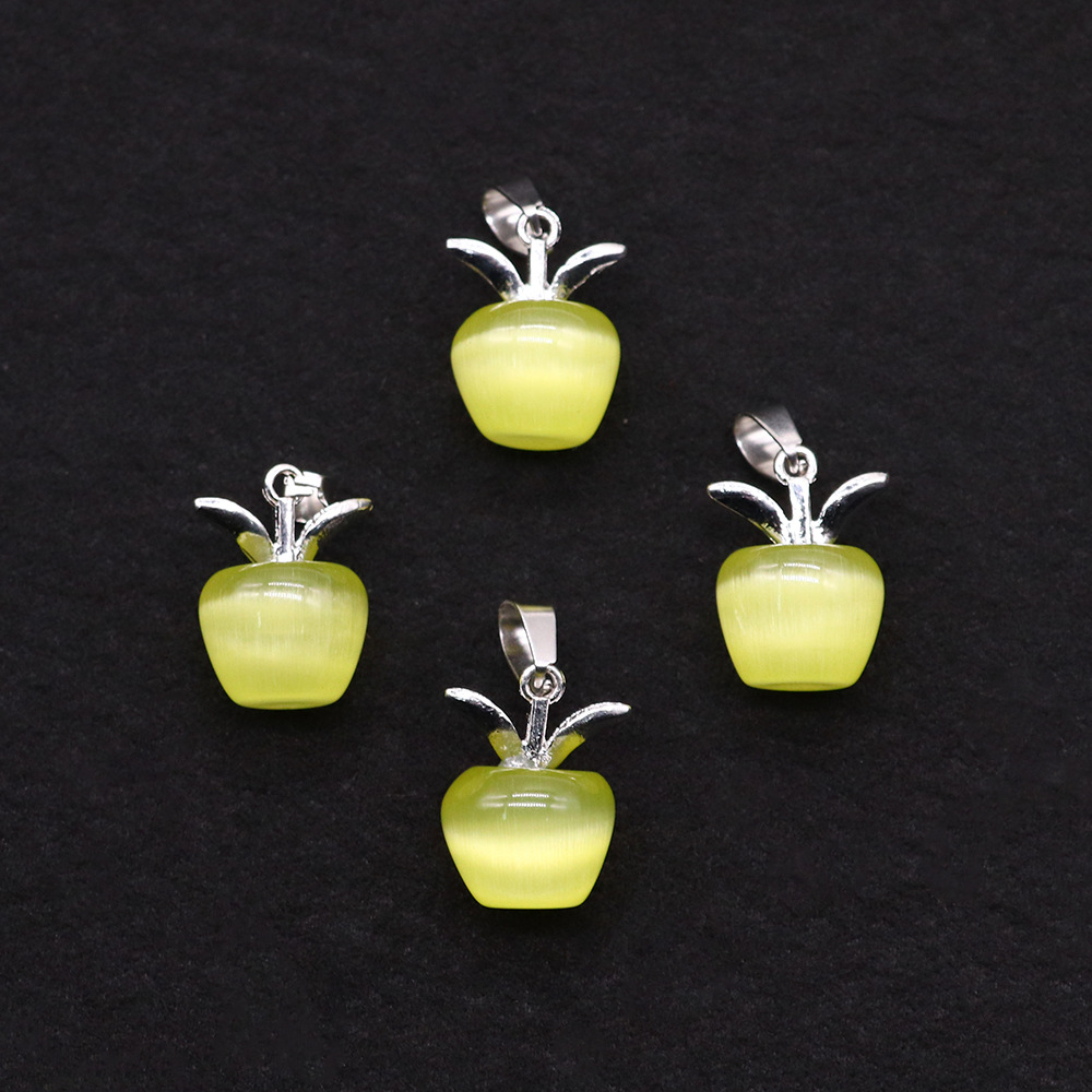 Lemon yellow cat's eye stone