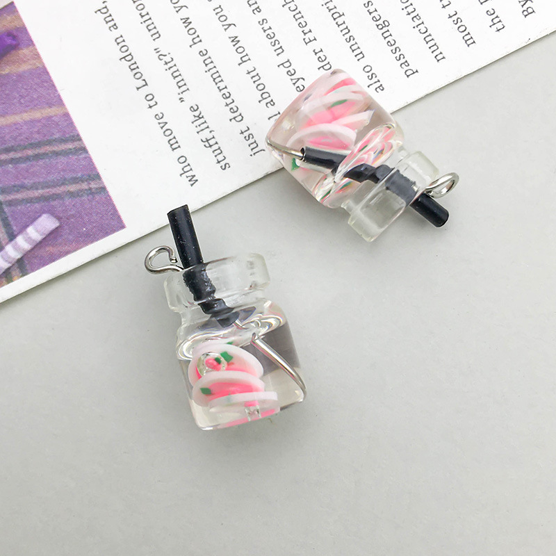 9:1 Pink peach juice with straw 11*22mm-1.7g-16412