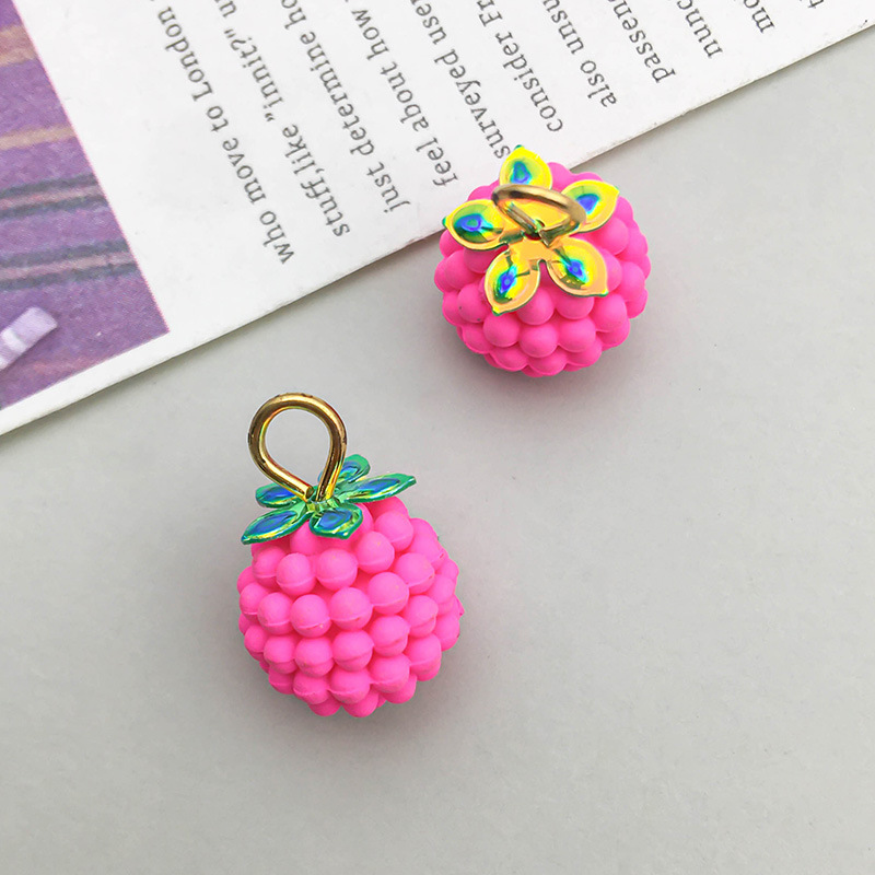 10:1 Rose Red Raspberry knitted buckle 12*17mm-0.8g-16413