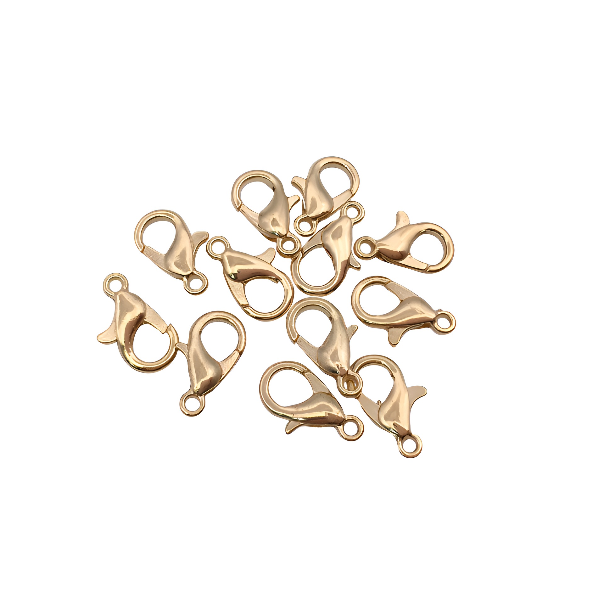 2:1 KC gold lobster clasp 7x12mm-9285-0.3g