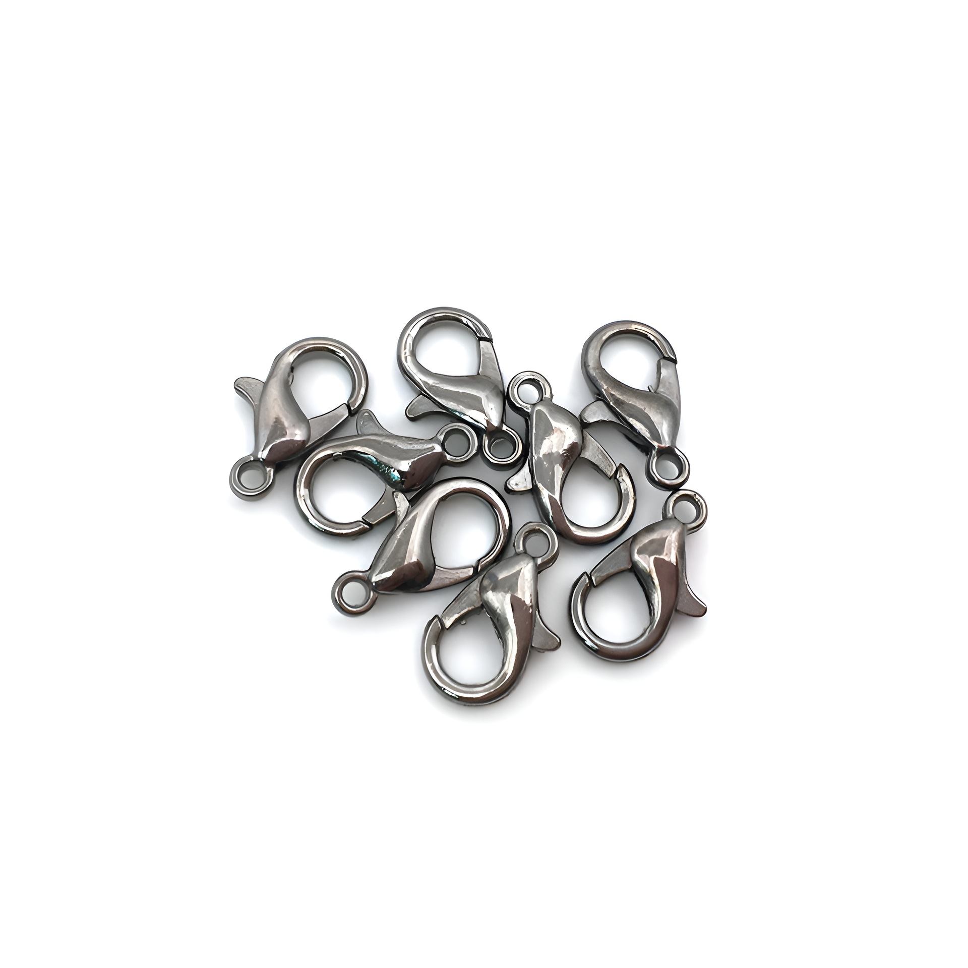 3:1 gun black lobster clasp 7x12mm-9286-0.3g