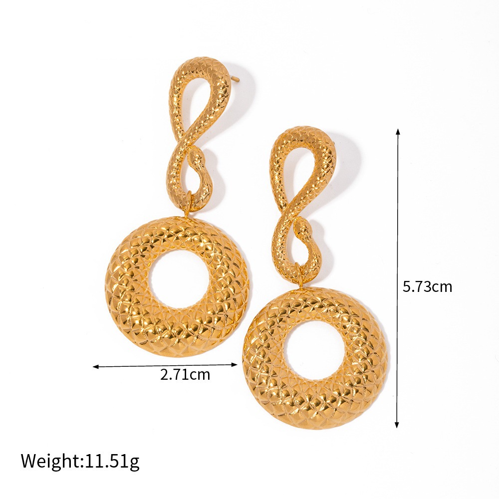 7:EHF115 Biting Tail Snake Ring