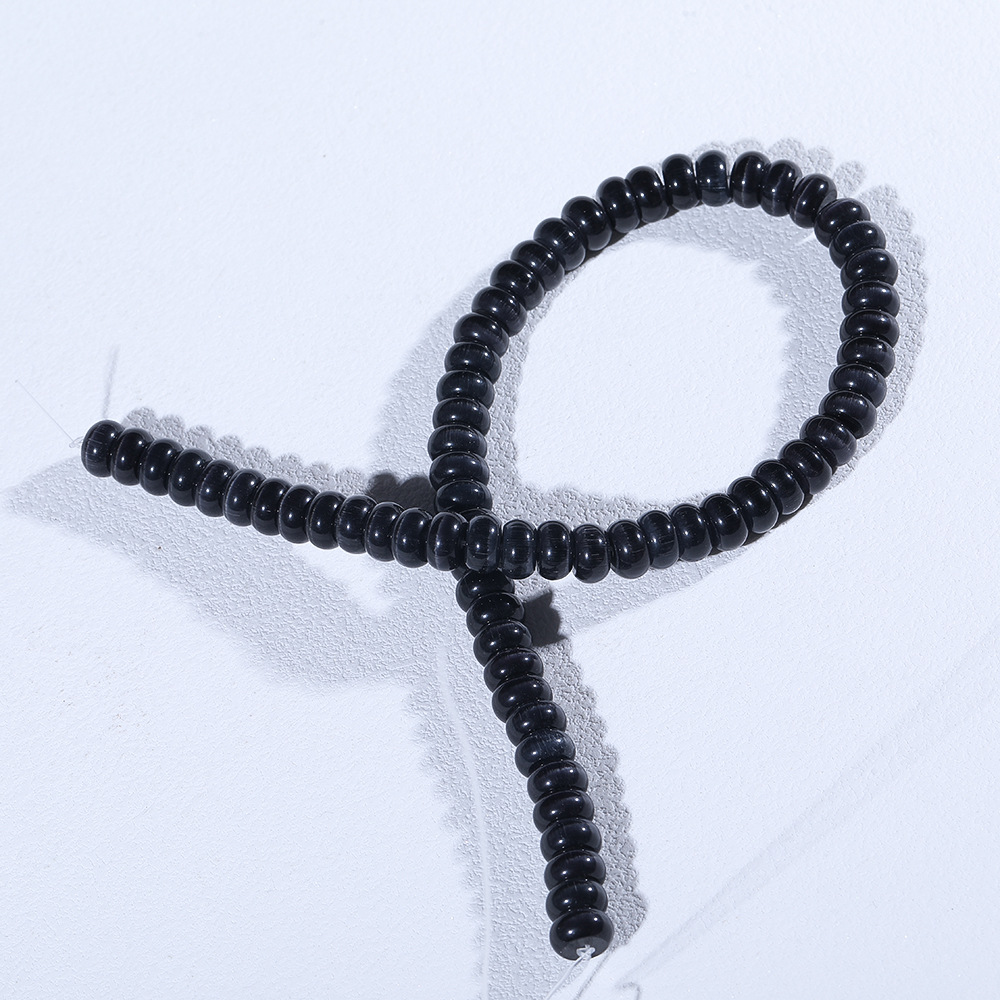 7:Dark black: 67pcs/string