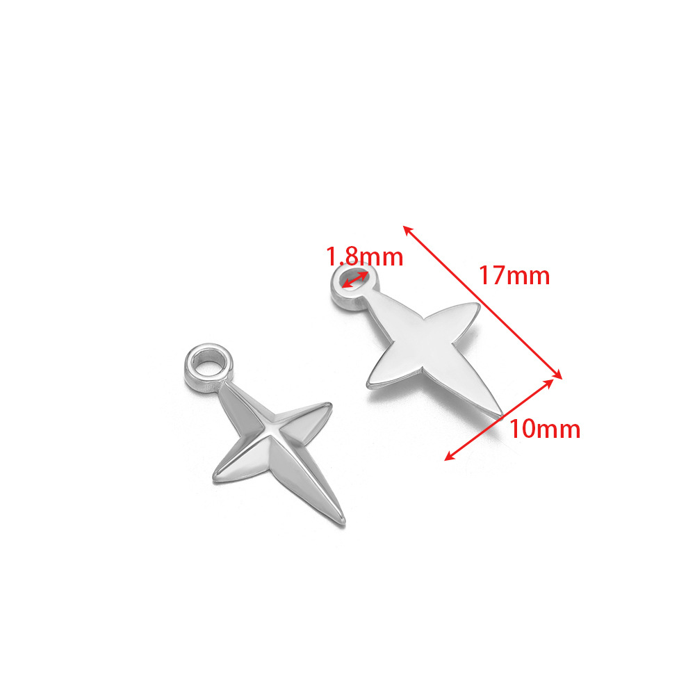 6:10*17mm cross with 1.8mm single hole steel color inside