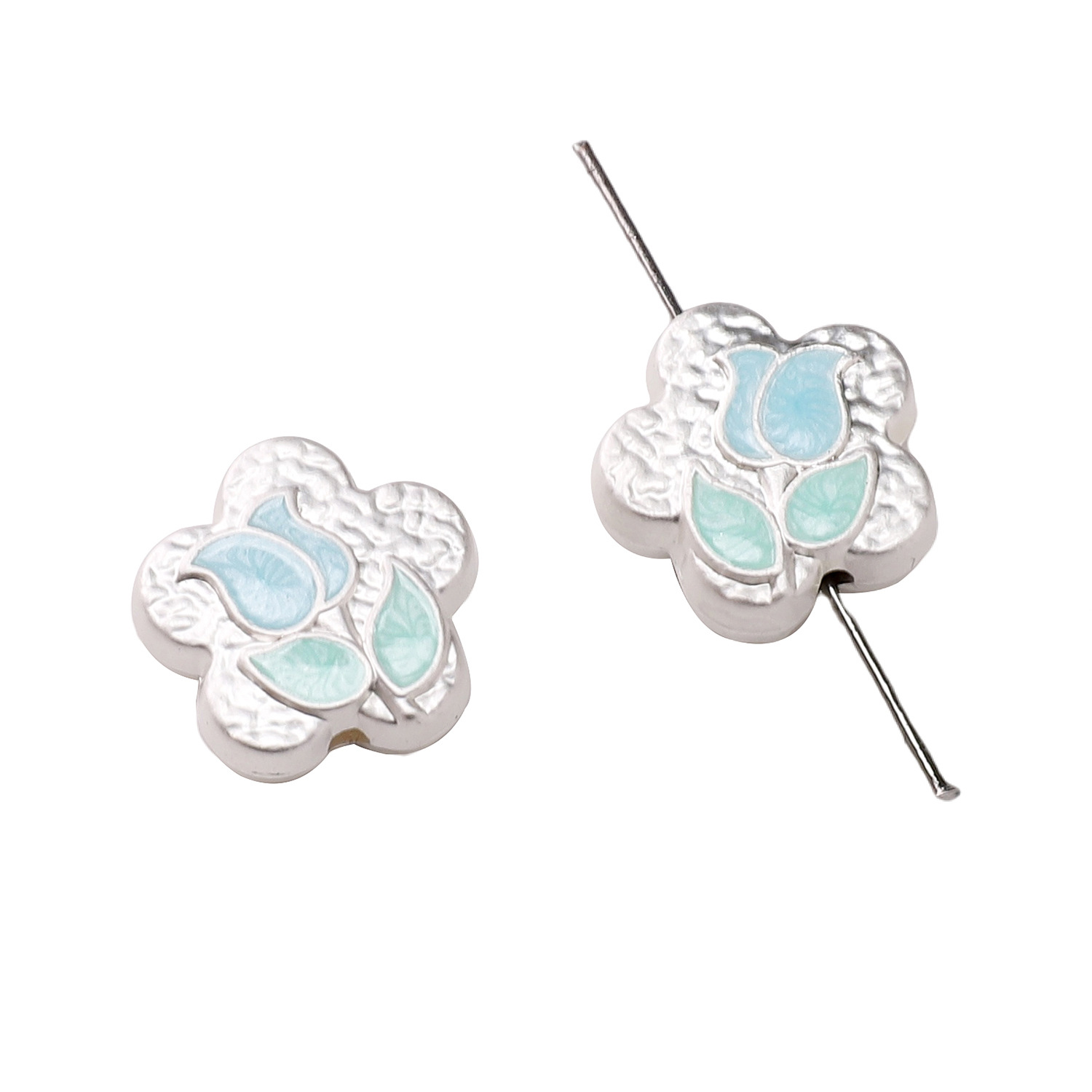 Tulip flower blue 15mm