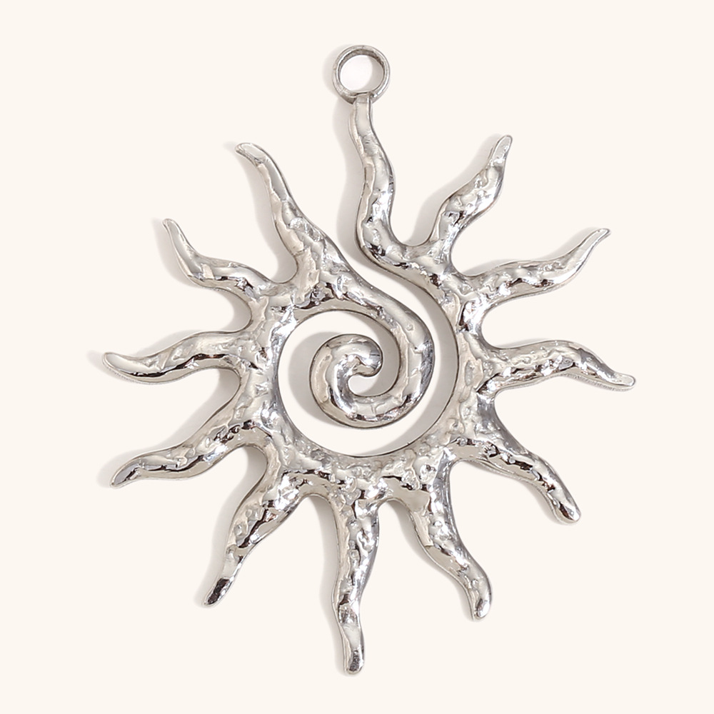 2:Sun pendant-steel color
