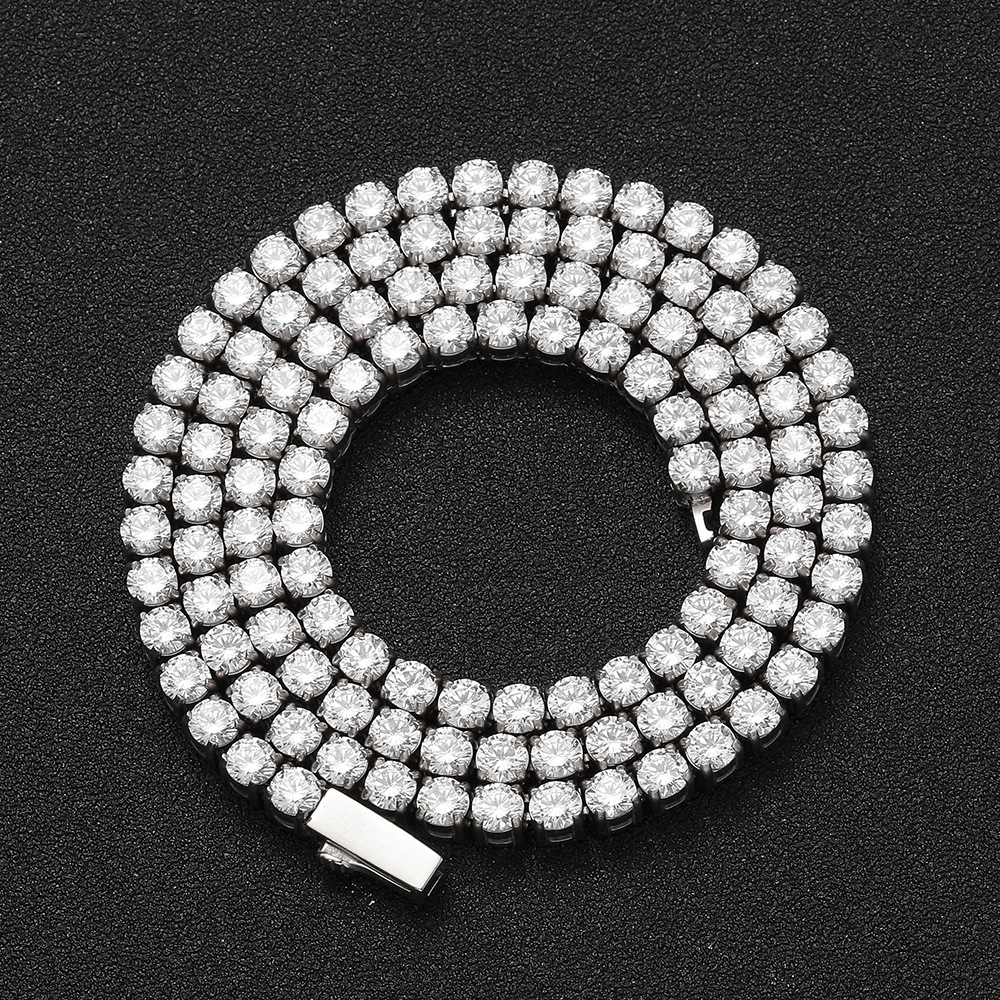 Steel color (width 4mm) 16 inches