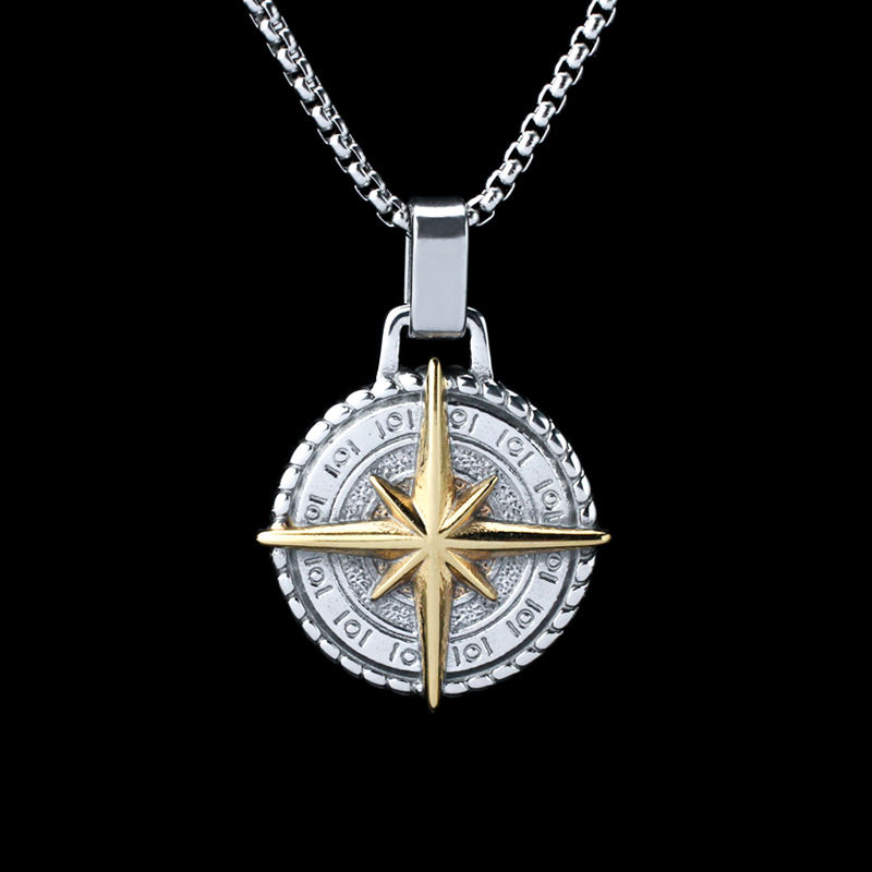 2:Gold Pendant   Square Pearl Chain