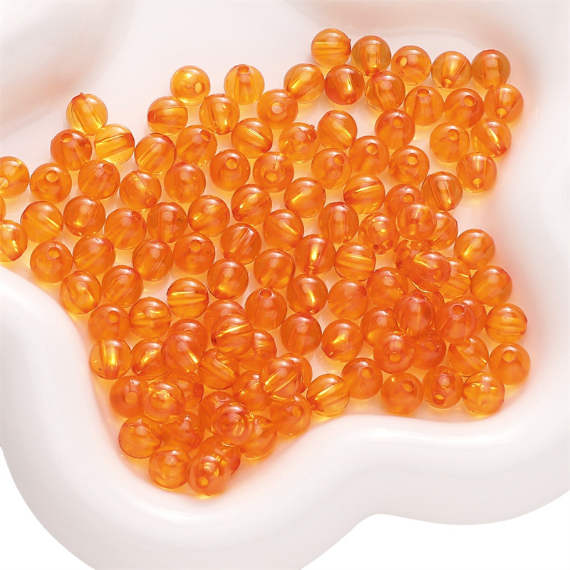 Orange red 6mm 200 pieces/pack