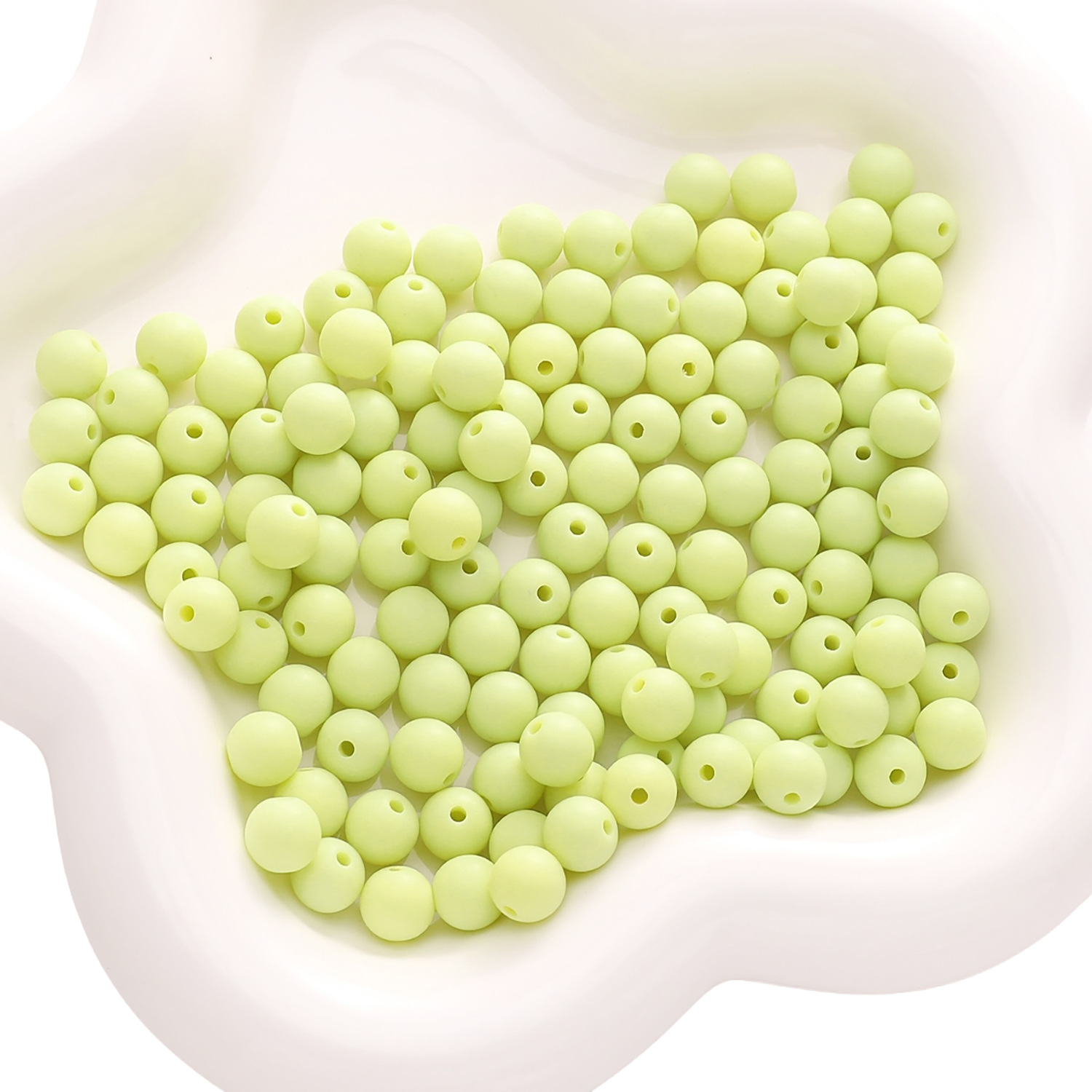 Yellow green 8mm 100 pieces/pack