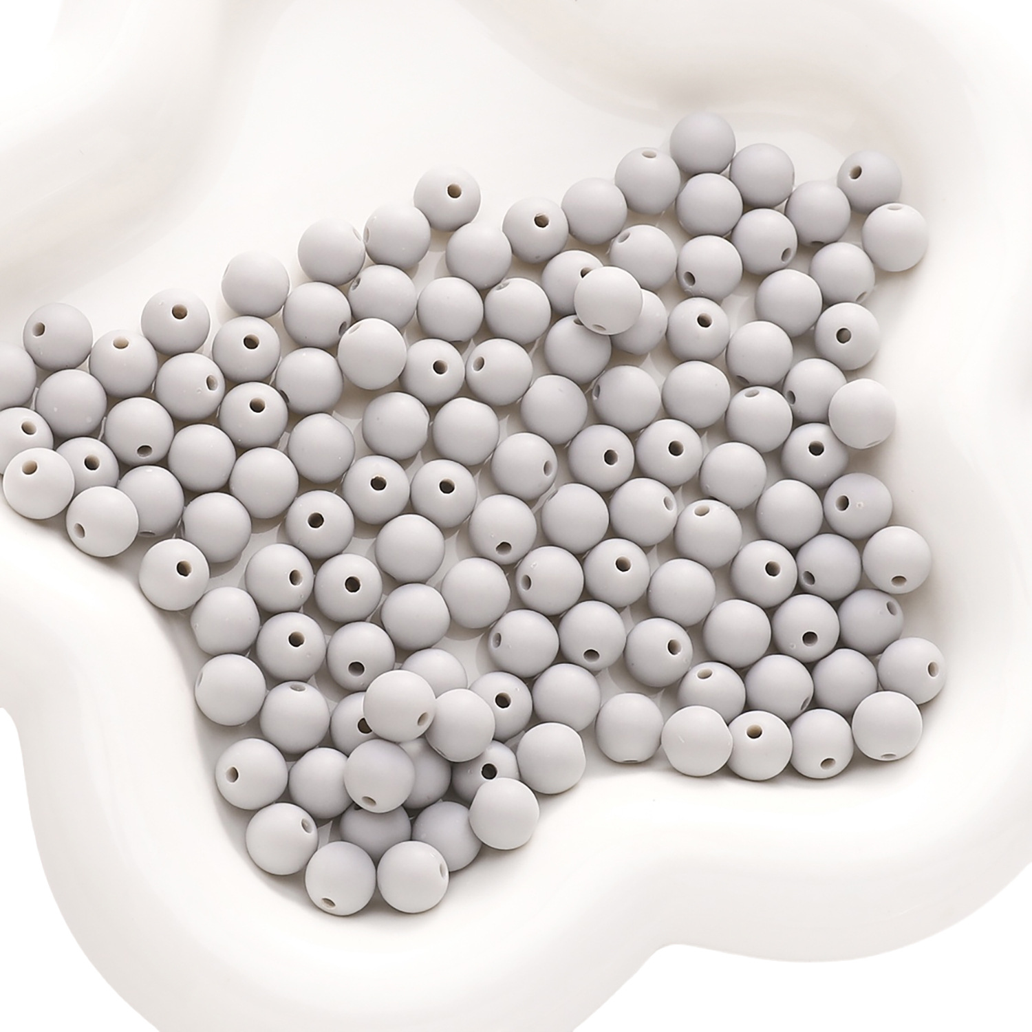 Crescent gray 8mm 100 pieces/pack