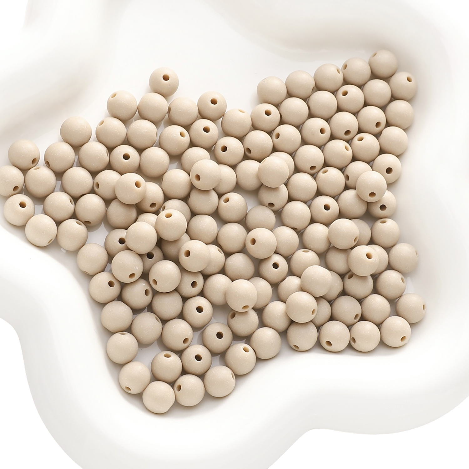 Milk tea color 8mm 100 pieces/pack