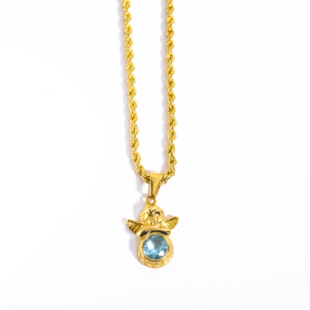 1:March-light blue [Pendant Twist Chain]]