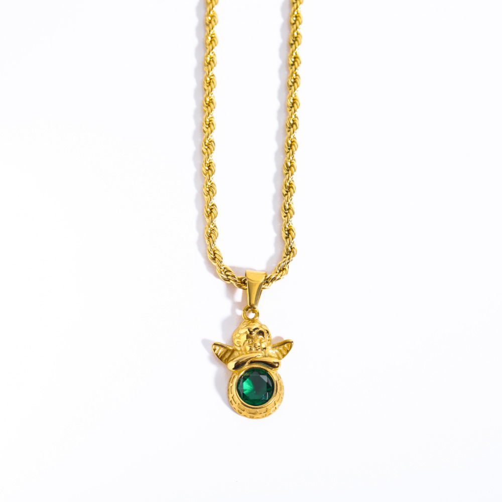 2:May-Emerald [Pendant Twist Chain]]