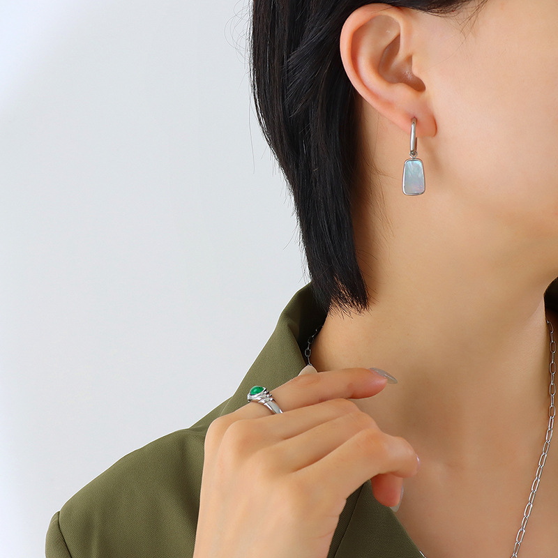 Steel earrings