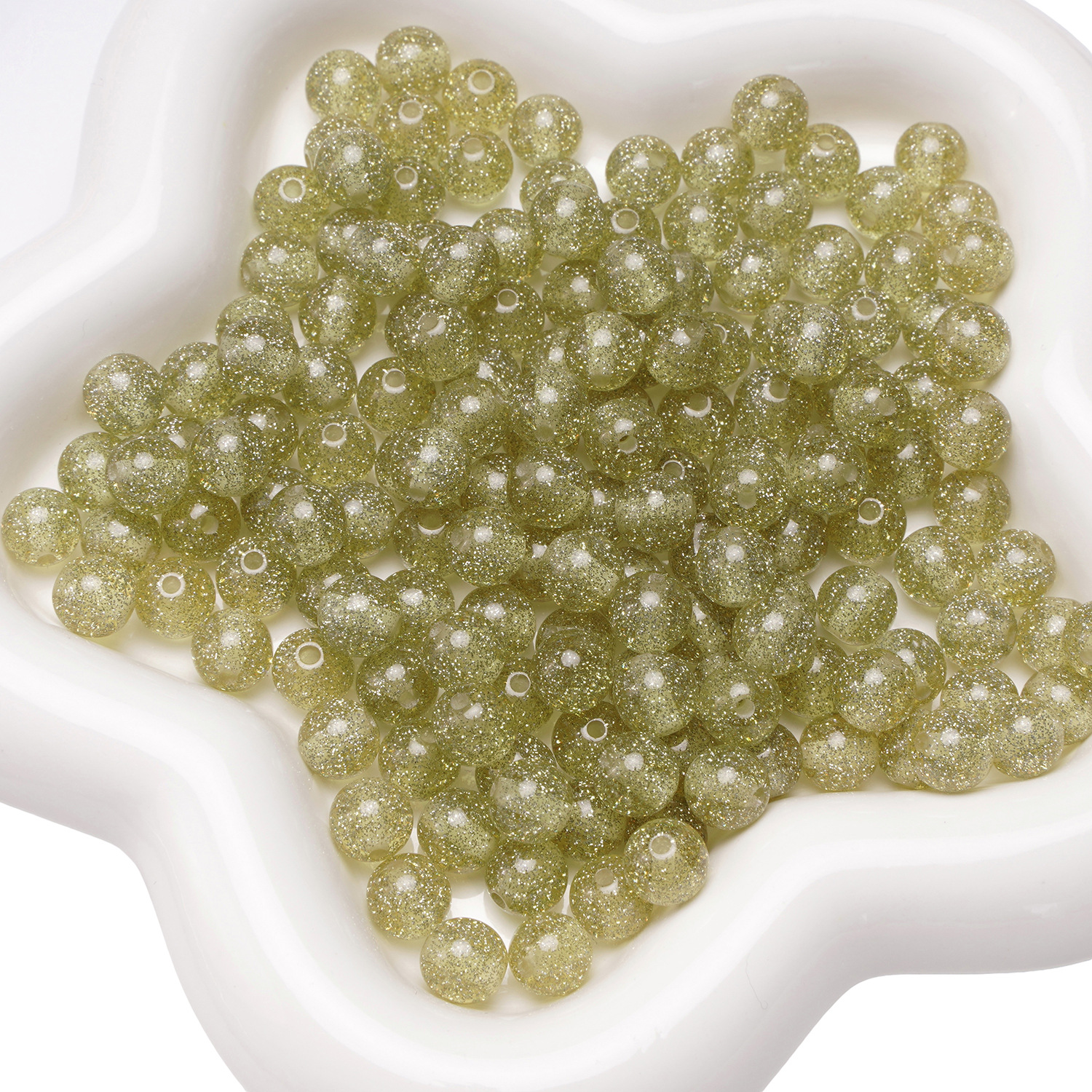 Olive green 8mm 20 pieces/pack