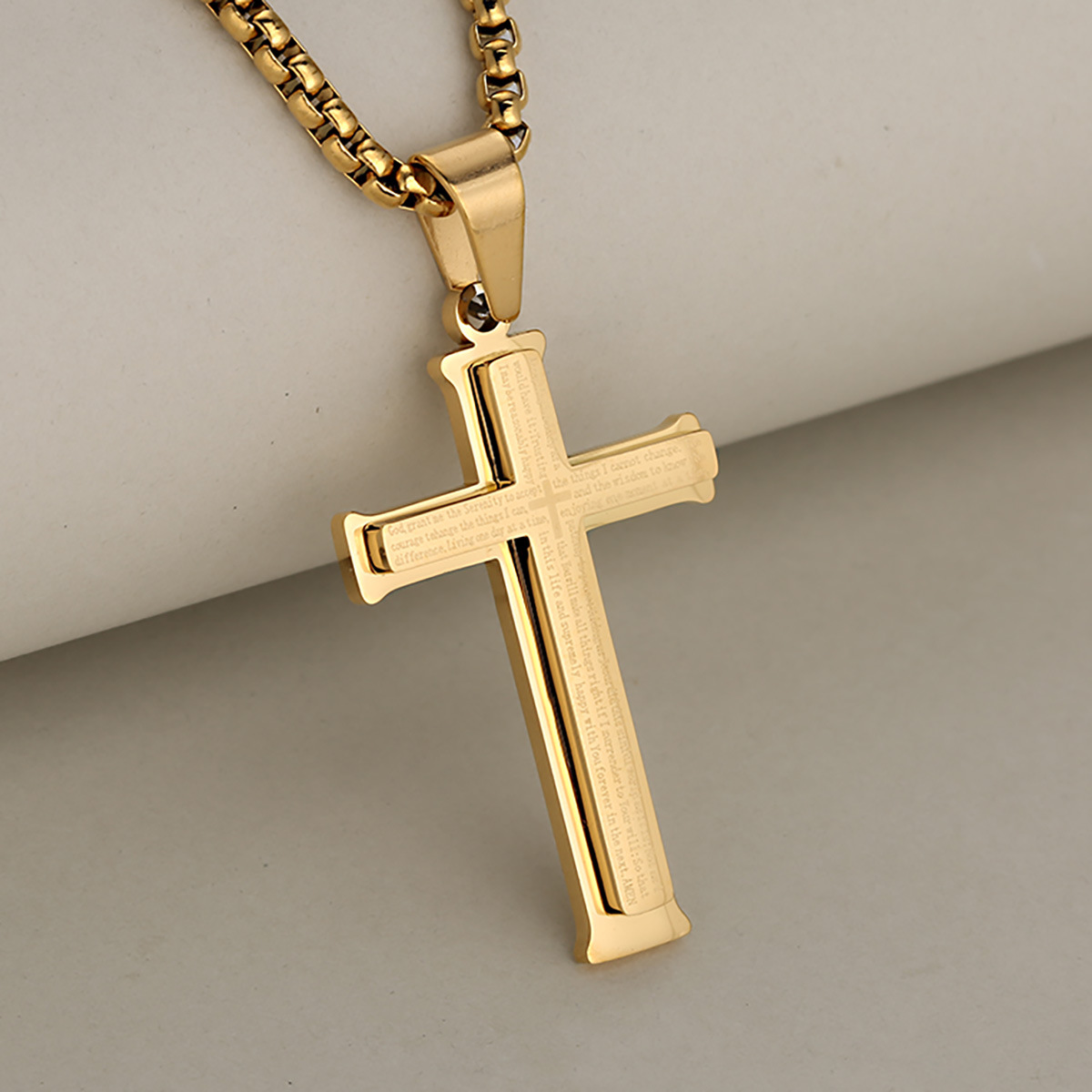 1:Single pendant gold, without chain